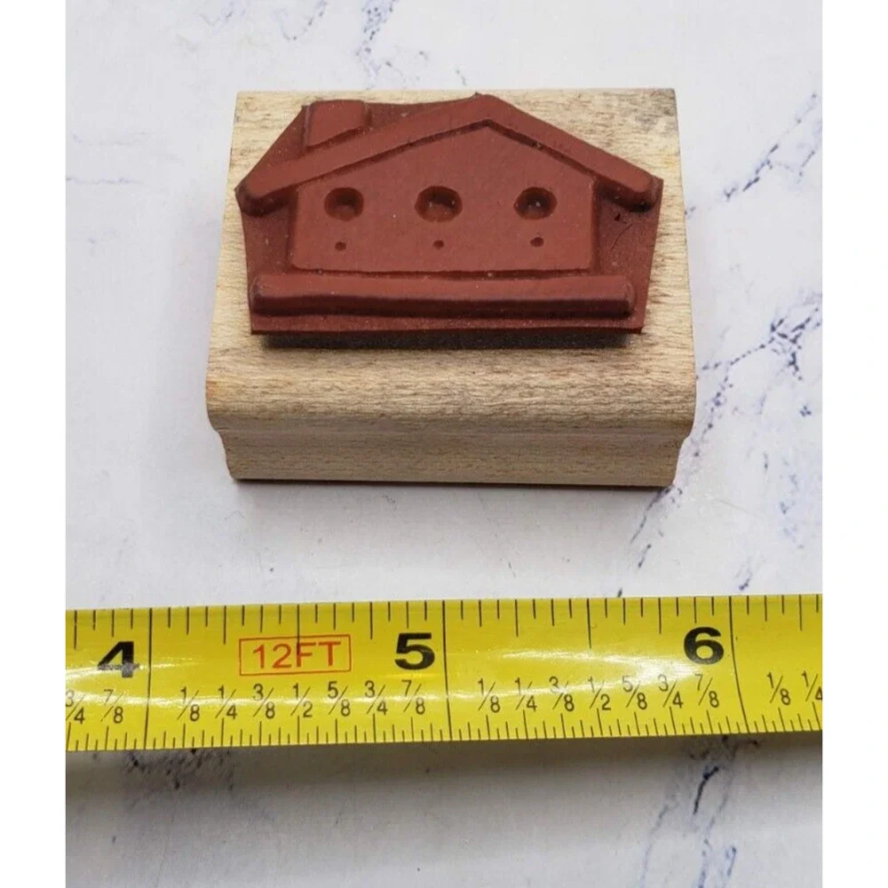 Stampin' Up! Bold Block House Wood Mounted Rubber Stamp